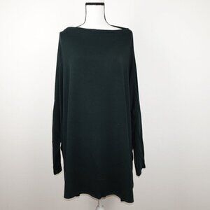 Bryn Walker Tunic Women's Plus Size 1X Green Dimitri Lagenlook Long Sleeve